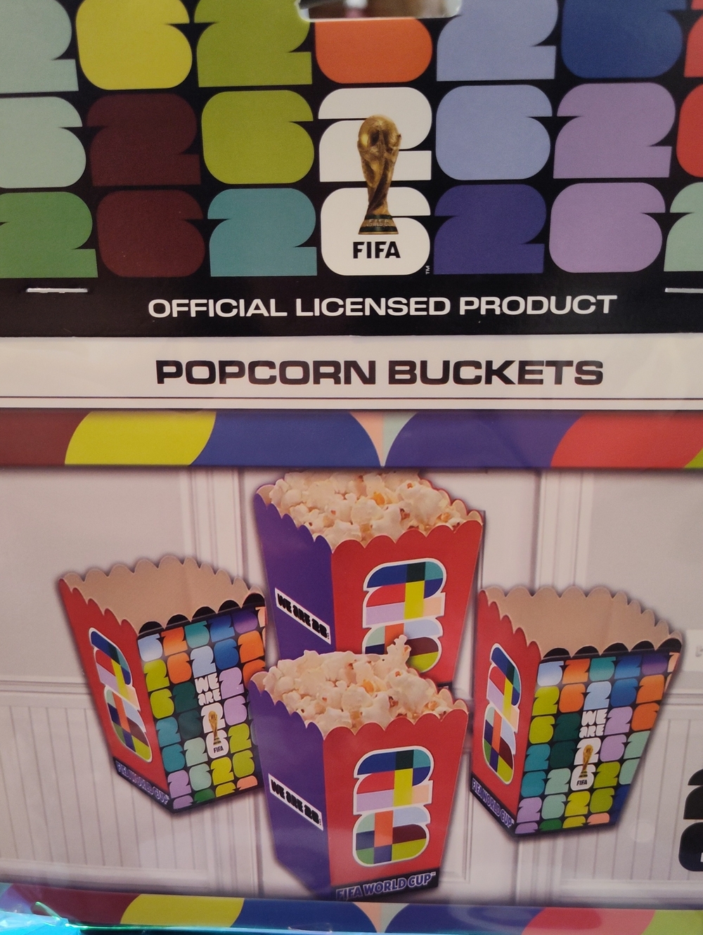 Colorful Popcorn Buckets - Multicolor